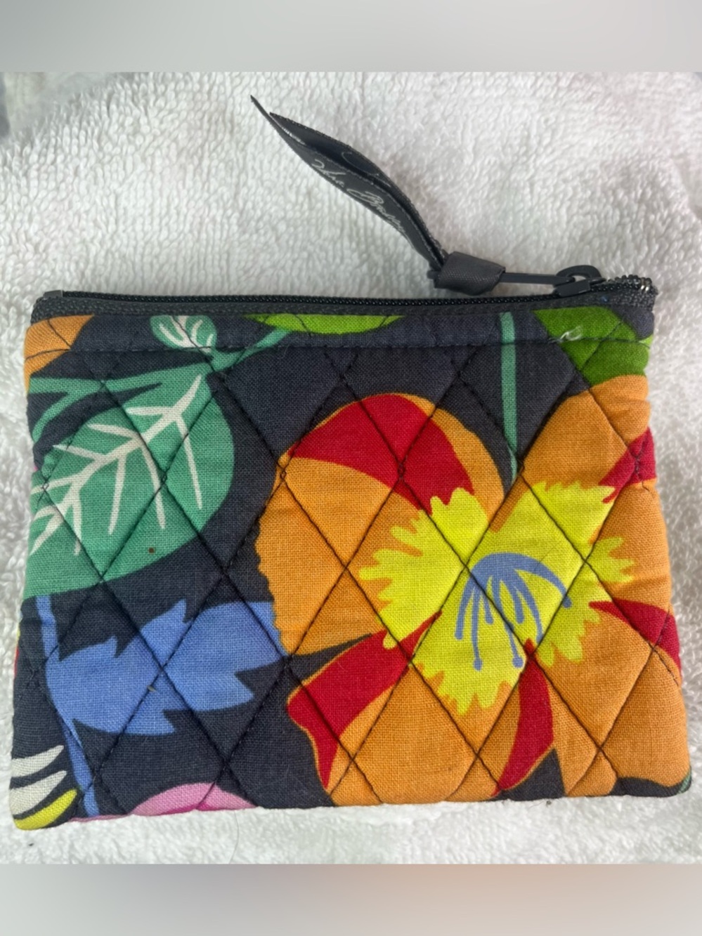 Vera Bradley Coin Case Pouch NWOT in Retired Pattern Jazzy Blooms Zipper